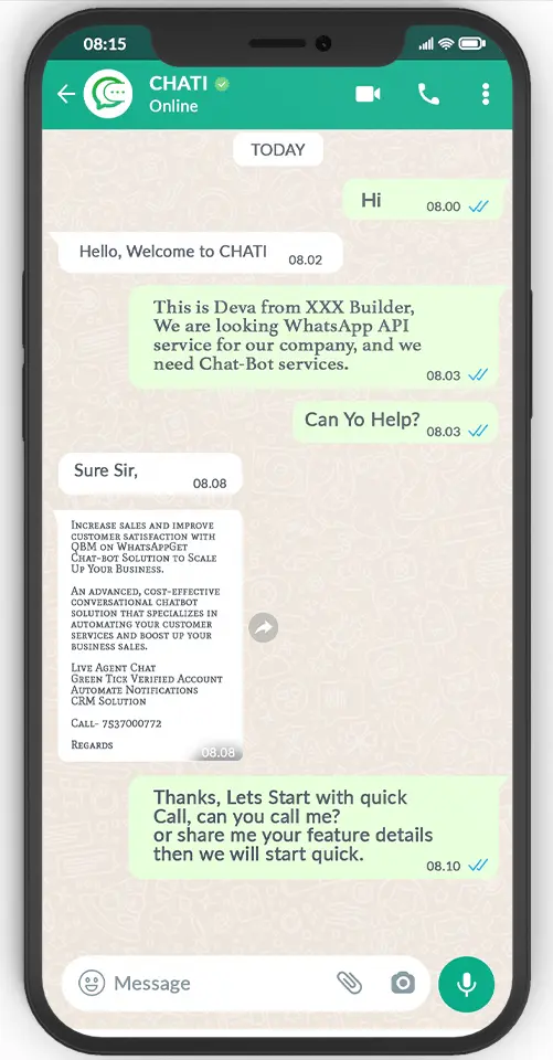 Whatsapp API for Marketing Agency